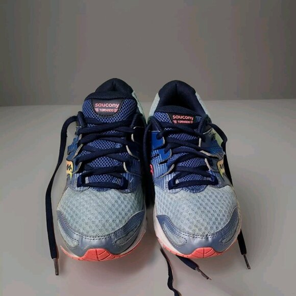Saucony Womens Tornado 2 Running Sneaker Shoes Size 10 Blue Pink S15439-3 - Picture 9 of 16